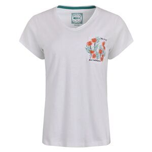 Weird Fish Womens/Ladies No Rain No Flowers Slub Pocket T-Shirt / White